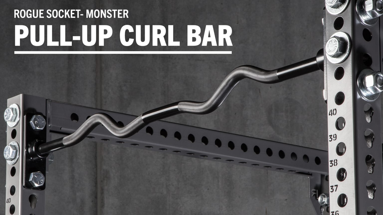 Rogue Monster Socket Pull up Bar Curl Bar Rogue Fitness